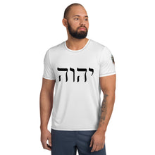 Load image into Gallery viewer, YHVH w/graphic Men's Athletic T-shirt