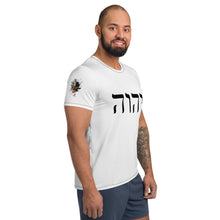 Load image into Gallery viewer, YHVH w/graphic Men's Athletic T-shirt