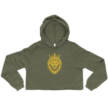 Load image into Gallery viewer, Bold Lion - Ladies Crop Hoodie