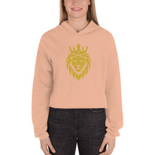 Load image into Gallery viewer, Bold Lion - Ladies Crop Hoodie